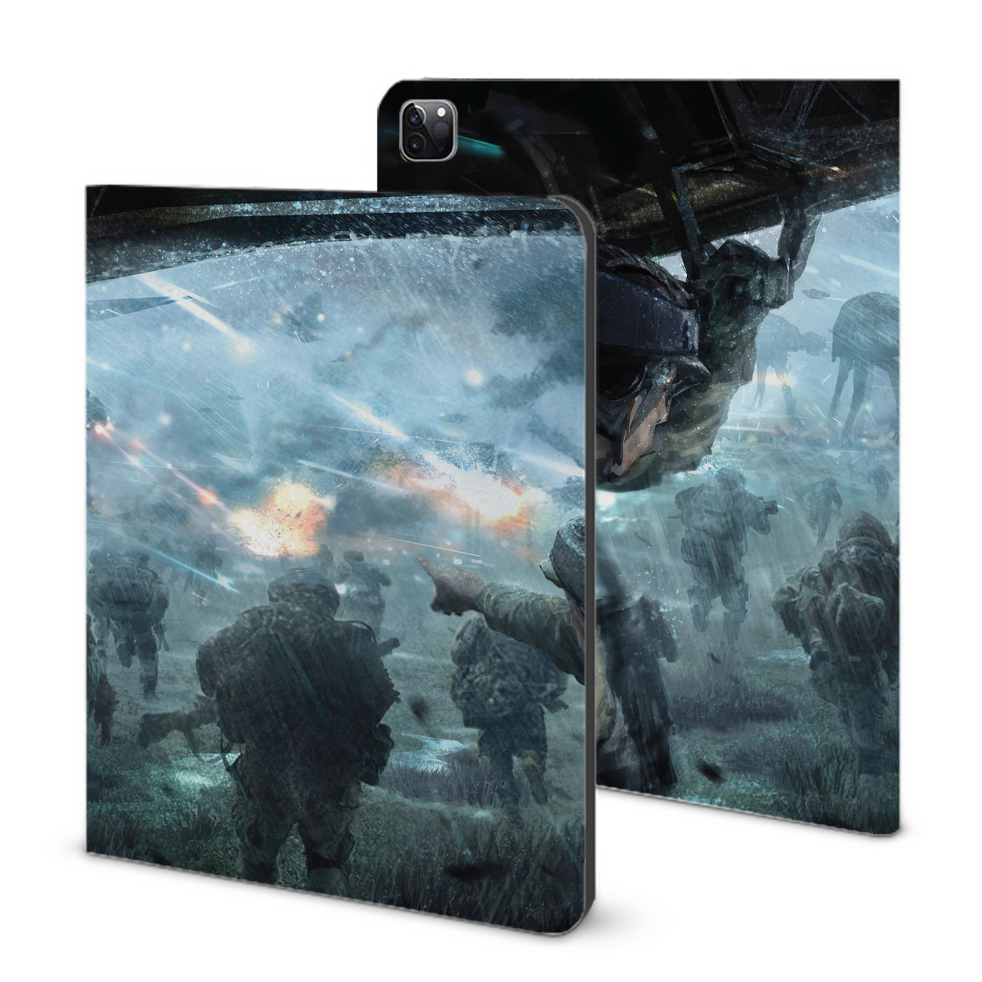 （画像用） スター・ウォーズ Star Wars IPad ケース ブック型 PUレザー TPU 耐衝撃 軽量 薄型 ペン収納なし 全面保護 IPad 各モデル対応